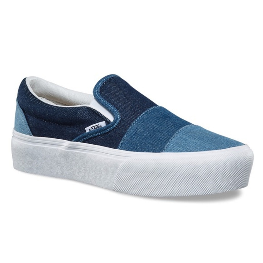 VANS
Slip-on Platform Patchwork Denim